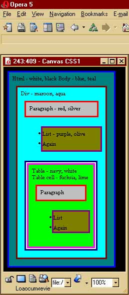 CSS1 Canvas as drawn by Opera5.02