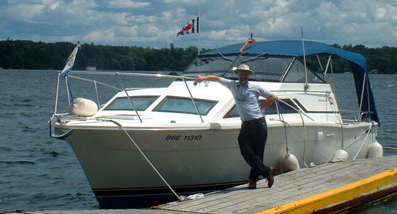 Ksenia at Stovin Island, 2004 June, (c) G. Andrews